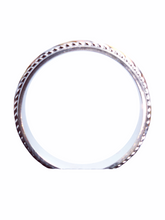 Load image into Gallery viewer, 9ct Three Tone Band SizeY 7 mm
1304510 6.5g Standing Side