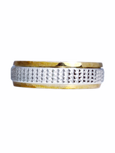 Load image into Gallery viewer, 9ct Two Tone Spinner Band Size Z 6.5mm 1304501 6.2g Front