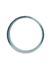 Load image into Gallery viewer, 9ct White Gold Matt Concave Band Size X 7 mm 4.3g 1304504 Standing Side