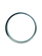 Load image into Gallery viewer, 9ct White Gold Matt Flat Top Band Size X 6mm 1304507 241090-6X Standing Side