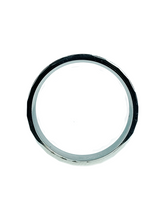 Load image into Gallery viewer, 9ct White Gold Matt Shiny Comfort Fit Band Side