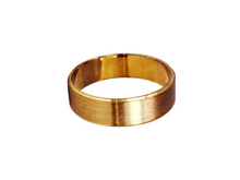 Load image into Gallery viewer, 9ct Yellow Gold Matt Band Size V 6mm 4.3g 1304516 C35718 Top