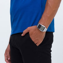 Load image into Gallery viewer, Casio Data Bank DBC-32D-1ADF On Stainless Steel Worn Shot Man