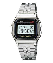 Load image into Gallery viewer, Casio Retro A159WA-N1DF Black Dial Digital On Stainless Steel Wrist Shot