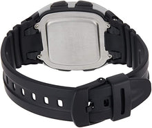 Load image into Gallery viewer, Casio Youth Series W-96H-1AVDF Matt Silver Case On Black Resin Clasp Shot