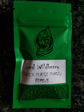 Load image into Gallery viewer, Robin Hood Seeds Iced Wildberry 3 Feminised Seeds Half Pack Front