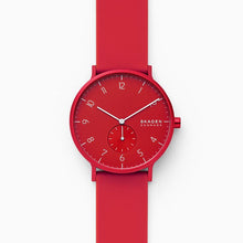Load image into Gallery viewer, Skagen Aaren Kulor SKW6512 41mm Red On Red Silicone Enlarged