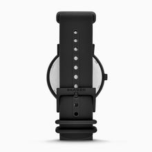 Load image into Gallery viewer, Skagen Signatur Field Watch SKW6540 42mm Black & Red On Black Silicone Clasp Shot
