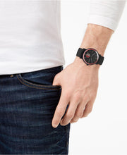 Load image into Gallery viewer, Skagen Signatur Field Watch SKW6540 42mm Black & Red On Black Silicone Worn Shot 2