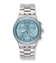 Load image into Gallery viewer, Swatch Watch Clear Water YCS589G Wrist Shot