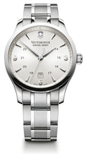 Load image into Gallery viewer, Victorinox Alliance 241476 Stainless Steel Case With Silver Markers On Silver Dial On Stainless Steel Wrist Shot