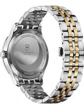 Load image into Gallery viewer, Victorinox Alliance 241753 Stainless Steel Case With Gold Markers On Mother Of Pearl Dial On Two Tone Stainless Steel Clasp Shot