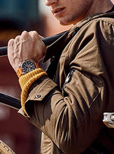 Load image into Gallery viewer, Victorinox Fieldforce 241893 White Markers On Black Dial Stainless Steel Case Orange Rubber Worn Shot 1