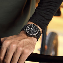 Load image into Gallery viewer, Victorinox Fieldforce 241926.1 White Markers On Black Dial & Black PVD Stainless Steel Case Black Rubber Worn Shot