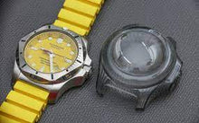 Load image into Gallery viewer, Victorinox INOX Professional Diver Stainless Steel 241735 Yellow Dial On Yellow Rubber With Bumper