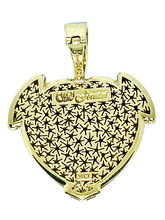 Load image into Gallery viewer, 18ct Blue Heart Sapphire Diamond Pendant Back
