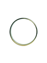 Load image into Gallery viewer, 9ct Two Tone Matt Band Size W 6mm 1304500 4g Standing S
