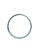 Load image into Gallery viewer, 9ct White Gold Matt Shiny Band Size X 7mm Side
