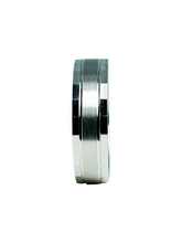 Load image into Gallery viewer, 9ct White Gold Matt Shiny Comfort Fit Band St
