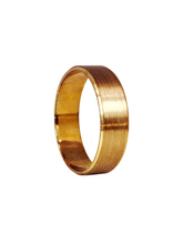 Load image into Gallery viewer, 9ct Yellow Gold Matt Band Size V 6mm 4.3g 1304516 C35718 Diagonal Right
