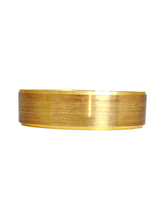 Load image into Gallery viewer, 9ct Yellow Gold Matt Band Size V 6mm 4.3g 1304516 C35718 Front
