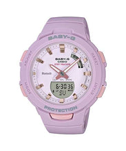 Load image into Gallery viewer, Casio Baby G BSA-B100-4A2DR Purple Wrist Shot

