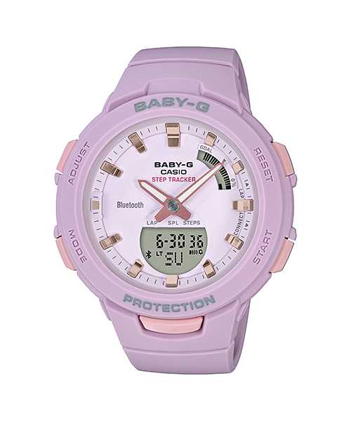 Casio Baby G BSA-B100-4A2DR Purple Wrist Shot