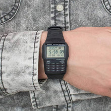 Load image into Gallery viewer, Casio Data Bank DBC-32-1ADF Black On  Black Rubber Worn Shot
