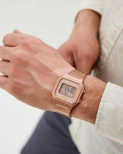 Load image into Gallery viewer, Casio Retro B650WC-5ADF Rose Gold Dial Digital On Rose Gold Stainless Steel Worn Shot Man
