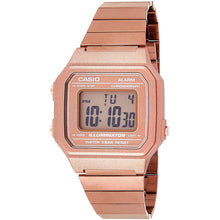 Load image into Gallery viewer, Casio Retro B650WC-5ADF Rose Gold Dial Digital On Rose Gold Stainless Steel Wrist Shot
