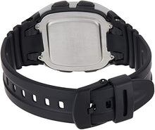 Load image into Gallery viewer, Casio Youth Series W-96H-1AVDF Matt Silver Case On Black Resin Clasp Shot
