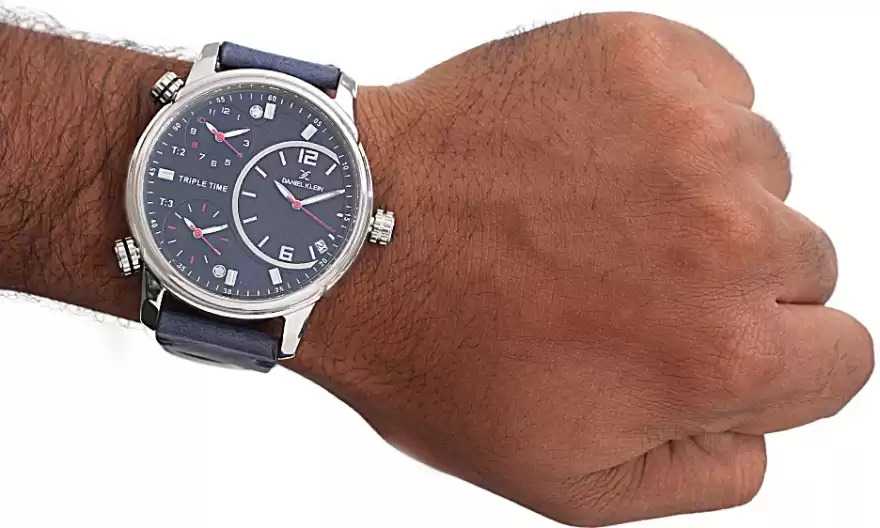 Daniel klein cheap dual time watch