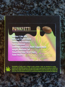 Exotic Genetix Funkfetti Cake Mix x Power Sherb 6 Fems