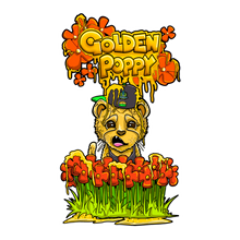 Load image into Gallery viewer, Exotic Genetix Golden Poppy Cheetah Piss x Power Sherb Logo
