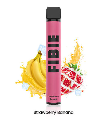 FIBIE Disposable Vape Strawberry Banana 800 Puff _50m _Nicotine