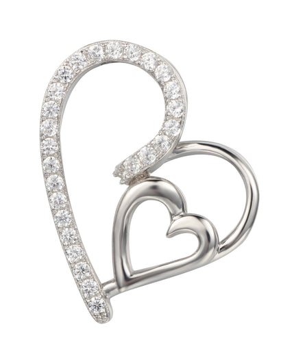 Silver Lining Sterling Silver Double Heart Pendant SP00001 R329 Sale R199