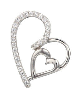 Silver Lining Sterling Silver Double Heart Pendant SP00001 R329 Sale R199
