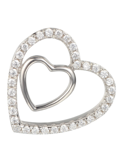 Silver Lining Sterling Silver Double Heart Pendant SP00004 R329 Sale R199