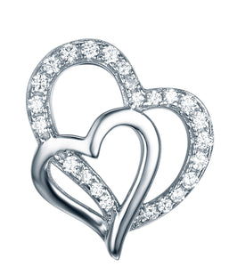 Silver Lining Sterling Silver Double Heart Pendant SP00015 R279 Sale R179