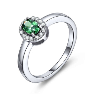 Silver Lining Sterling Silver Ring SR00013Emerald Green R579 Sale R379