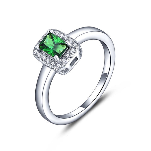 Silver Lining Sterling Silver Ring SR00023 Emerald Green R579 Sale R379