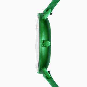 Skagen Watch Aaren Kulor SKW2804 36mm Green On Green Rubber Case Shot