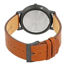 Load image into Gallery viewer, Skagen Mens Watch Signatur SKW6374 White On Brown Leather Clasp Shot
