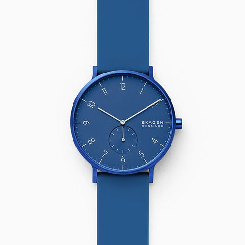 Skagen Aaren Kulor SKW6508 41mm Blue On Blue Silicone Enlarged