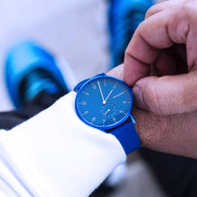 Load image into Gallery viewer, Skagen Aaren Kulor SKW6508 41mm Blue On Blue Silicone Worn Shot 1
