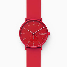 Load image into Gallery viewer, Skagen Aaren Kulor SKW6512 41mm Red On Red Silicone Enlarged
