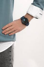 Load image into Gallery viewer, Skagen Signatur Field Watch SKW6539 42mm Black On Blue Silicone Worn Shot 2
