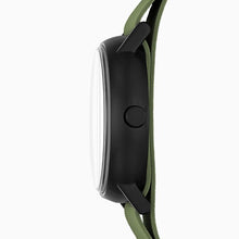 Load image into Gallery viewer, Skagen Signatur Field Watch SKW6541 42mm Black &amp; Tan On Green Silicone Case Shot
