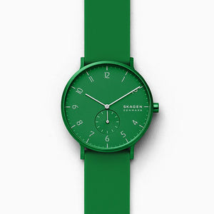 Skagen Aaren Kulor SKW6545 41mm Green On Green Silicone Enlarged