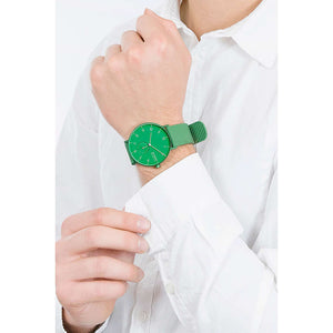 Skagen Aaren Kulor SKW6545 41mm Green On Green Silicone Worn Shot 1